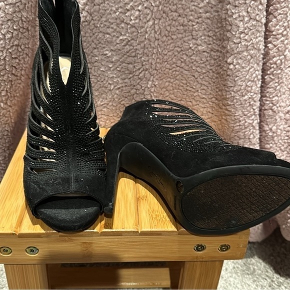 Jessica Simpson Rhinestone Stiletto Bootie Size 7 - Picture 4 of 5